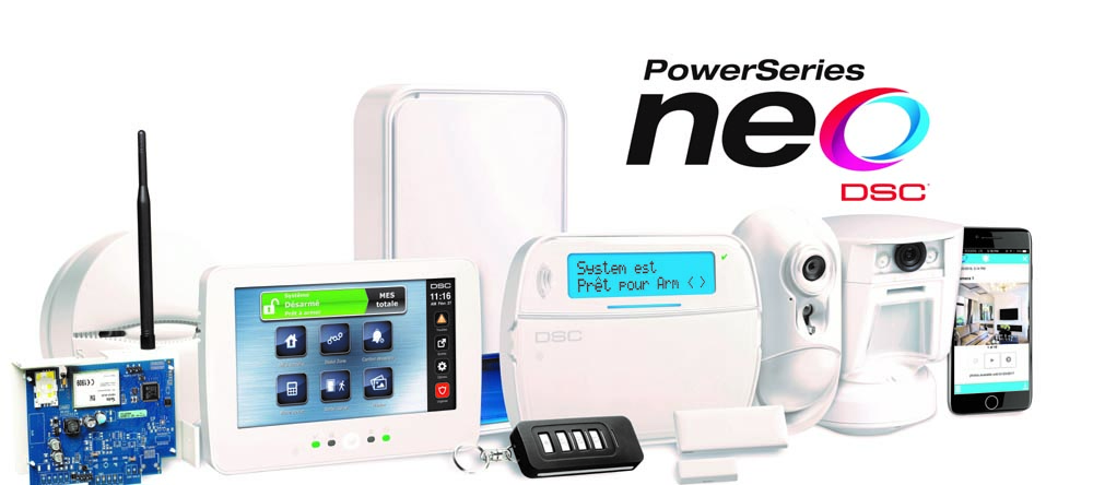 DSC PowerSeries Neo gamme de produits d'alarme
